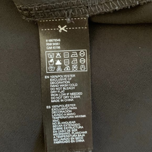 Forever 21 Black Sleeveless Studded Blouse-Size S - Picture 5 of 9